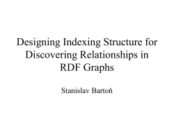 Designing Indexing Structure for Discovering Relationships in RDF