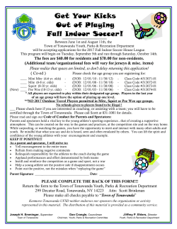 Get Your Kicks Out of Playing Fall Indoor Soccer!