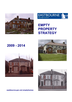 2009 - 2014 empty property strategy