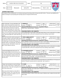 coaching points / key concepts iv. game coaching points / key