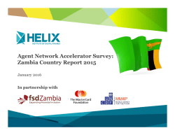 Agent Network Accelerator Survey: Zambia Country Report 2015