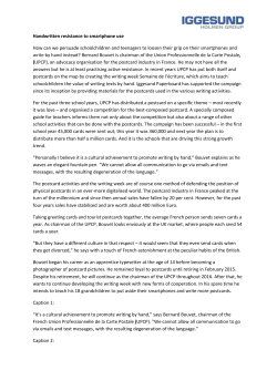 Handwritten resistance to smartphone use How can we persuade