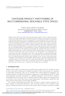 cartesian product partitioning of multi