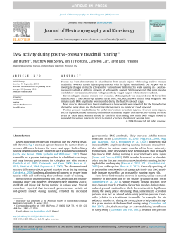 EMG activity during positive