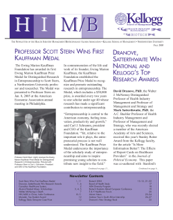 professor scott stern wins first kauffman medal dranove