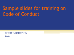 Training tool on fair and respectful treatment of clients during the