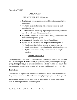 Development Academy U12 Curriculum