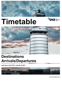 Destinations Arrivals/Departures