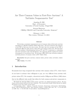 Are There Common Values in First-Price Auctions? A Tail