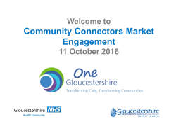 Market Engagement Event Presentation 11.10.16