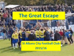 The Great Escape - Bernards Heath Junior School