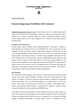 Porsche Design Sport Fall/Winter 2014 Collection