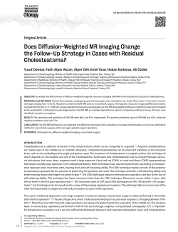 Does Diffusion-Weighted MR Imaging Change the Follow