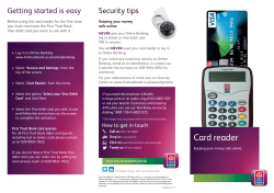 Card reader - First Trust Bank