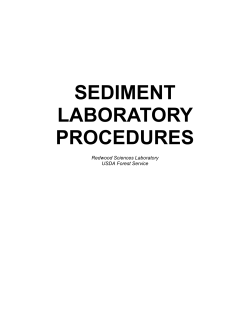 laboratory procedure for total suspended solids