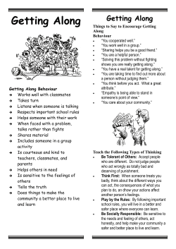 Getting Along - Inverloch Primary School