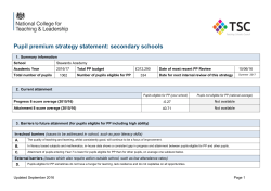 Pupil Premium Strategy Statement