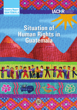 Situation Of Human Rights in Guatemala: Diversity, Inequality
