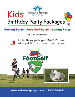 Birthday Party Packages