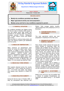 October12006 - Malawi Meteorological Services