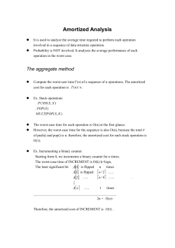 Amortized Analysis
