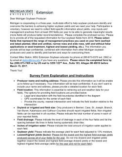 Survey Form Explanation and Instructions