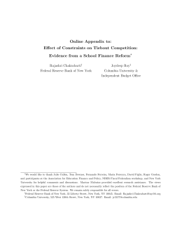 Online Appendix to - Federal Reserve Bank of New York