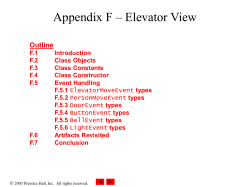Appendix I &ndash; Elevator View - IC