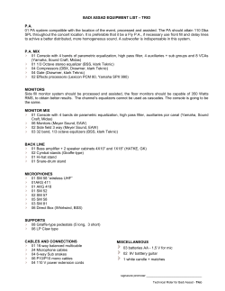 EQUIPAMENTO DE SOM BADI ASSAD