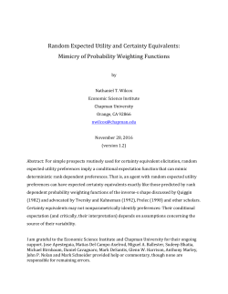 Random Expected Utility and Certainty Equivalents: Mimicry of