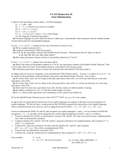 LIN 340 Homework - UT Computer Science
