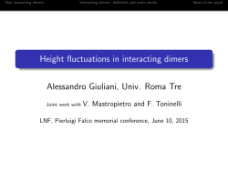 Height fluctuations in interacting dimers