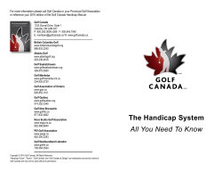 The Handicap System All You Need To Know