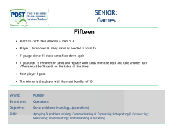 Senior Task Cards (Session 2).