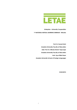 1 Enterprise &ndash; University Cooperation 1st NATIONAL MUTUAL