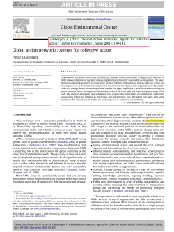 Global action networks: Agents for collective