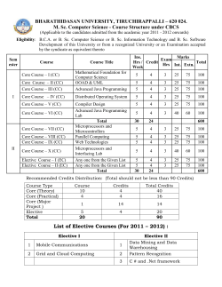 M.Sc. Computer Science 2011-12