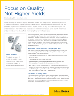 Focus on Quality, Not Higher Yields