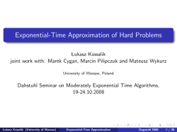 Exponential-Time Approximation of Hard Problems