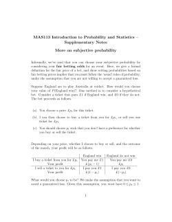 on subjective probability