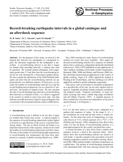 Record-breaking earthquake intervals in a global catalogue and an
