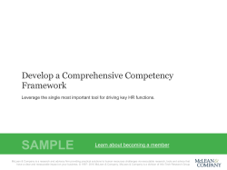 Develop a Comprehensive Competency Framework Storyboard