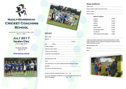 here - Manly Warringah Cricket Coaching School
