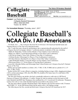 2017 Collegiate Baseball News All