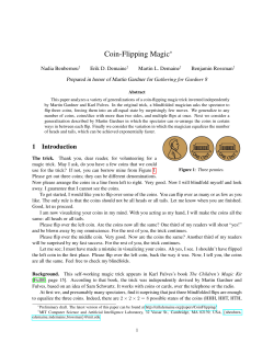 Coin-Flipping Magic - People.csail.mit.edu