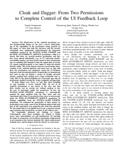 Cloak and Dagger: From Two Permissions to Complete Control of