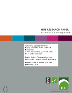 Tangency Capacity Notions Based upon the Profit and Cost