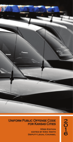 Uniform Public Offense Code