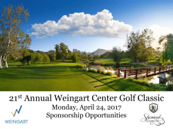 21st Annual Weingart Center Golf Classic