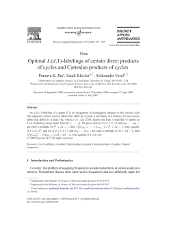 Optimal L(d,1)-labelings of certain direct products of cycles and